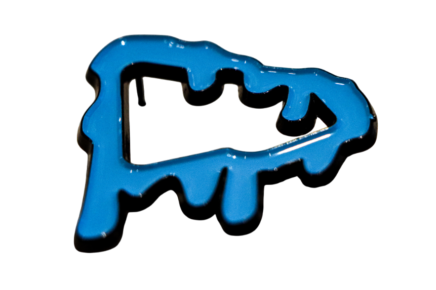 Premium New Era Logo Frame Accessory - Slime Season Pool Blue Hat Jewel