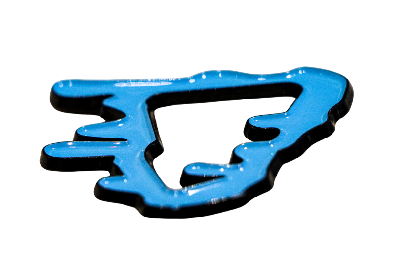 Premium New Era Logo Frame Accessory - Slime Season Pool Blue Hat Jewel
