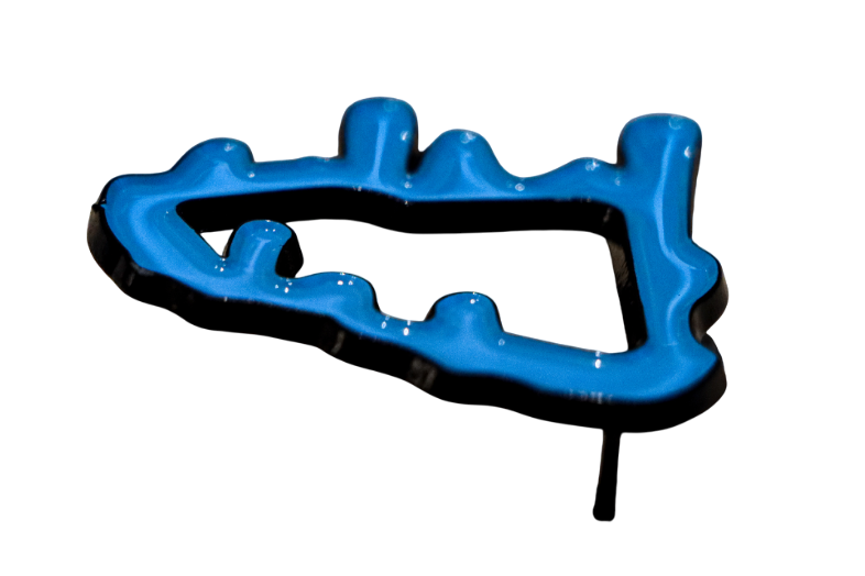 Premium New Era Logo Frame Accessory - Slime Season Pool Blue Hat Jewel