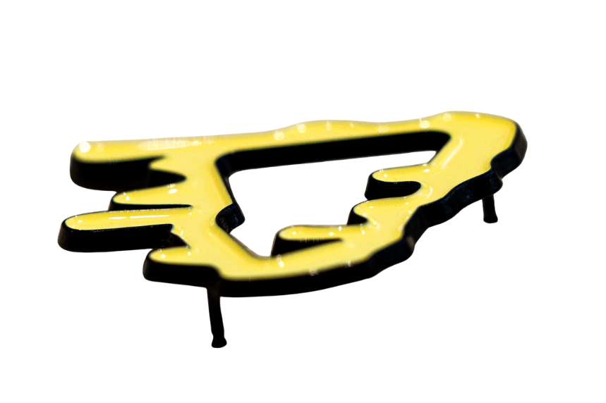 Premium New Era Logo Frame Accessory  - Slime Season Butter Hat Jewel