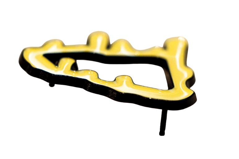 Premium New Era Logo Frame Accessory  - Slime Season Butter Hat Jewel